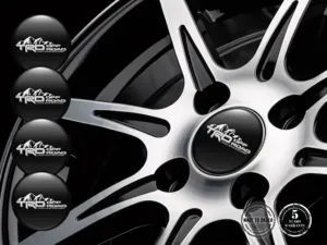 Toyota TRD Decalcomanie Cerchio Auto Edizione Stile Cupola Resina